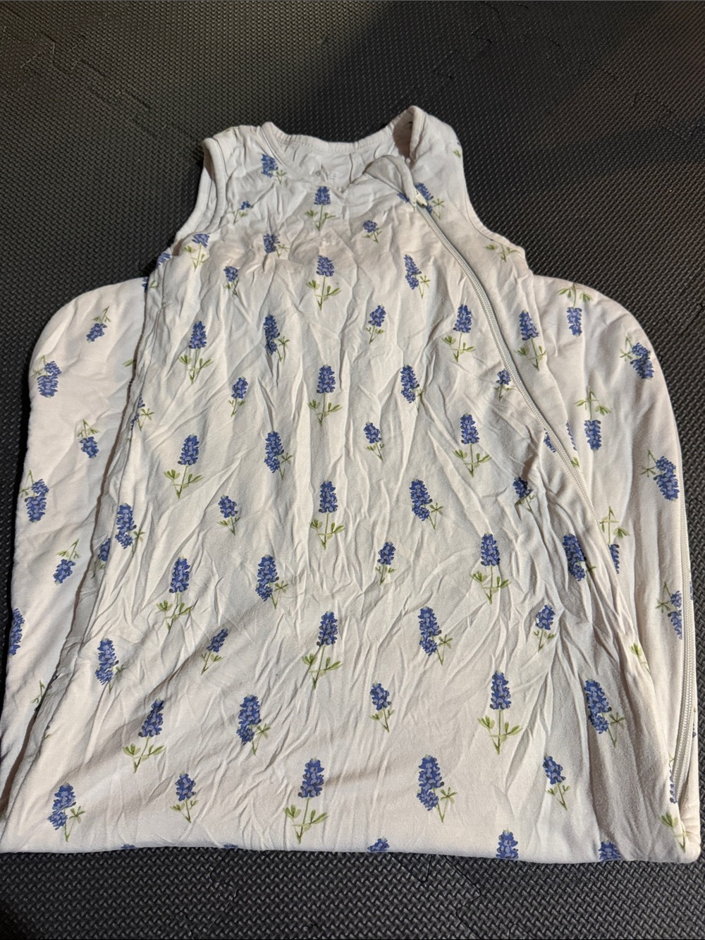 Kyte baby purple flower sleep sack 1.0 tog